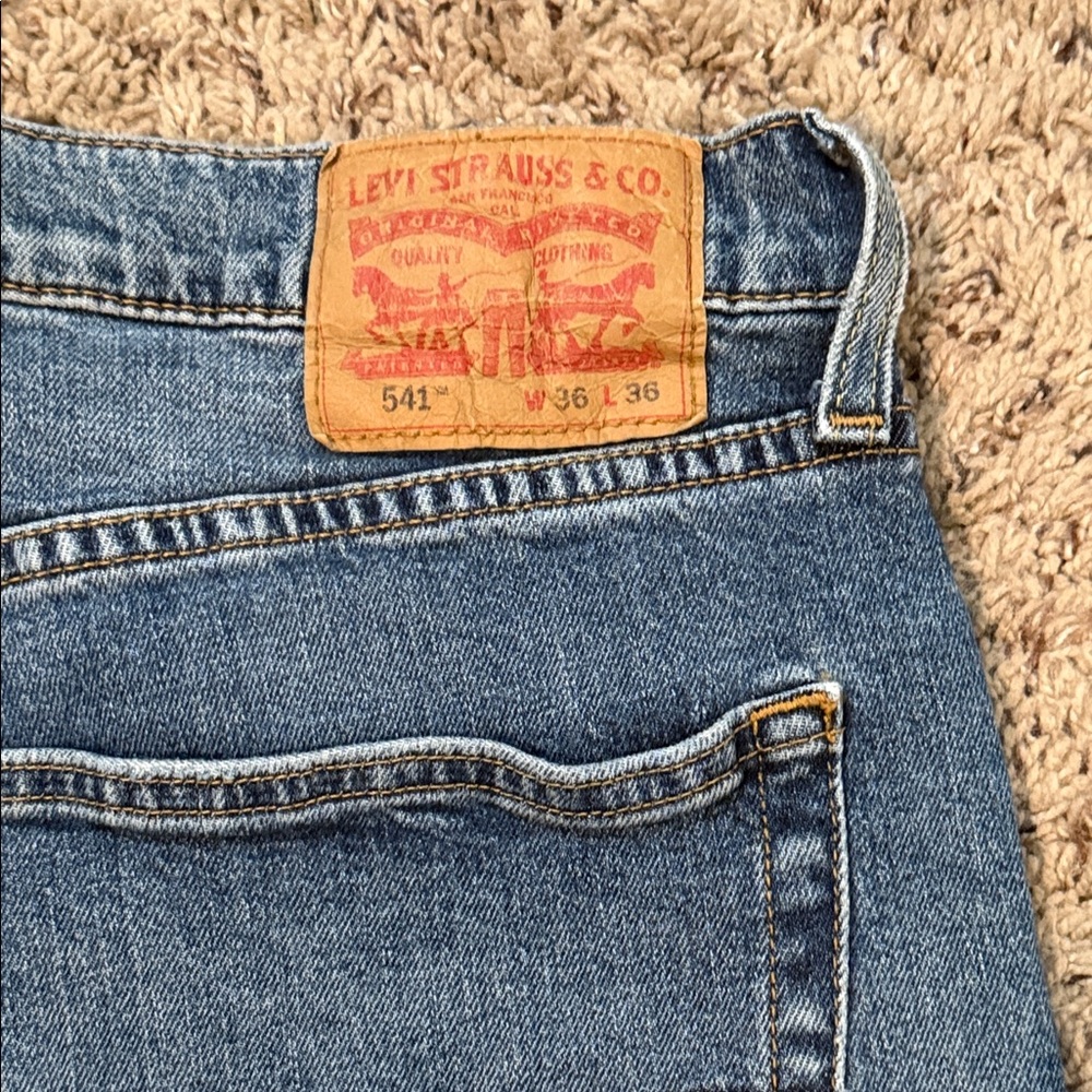 Levi's Blue Straight-Leg Jeans - Picture 7 of 7